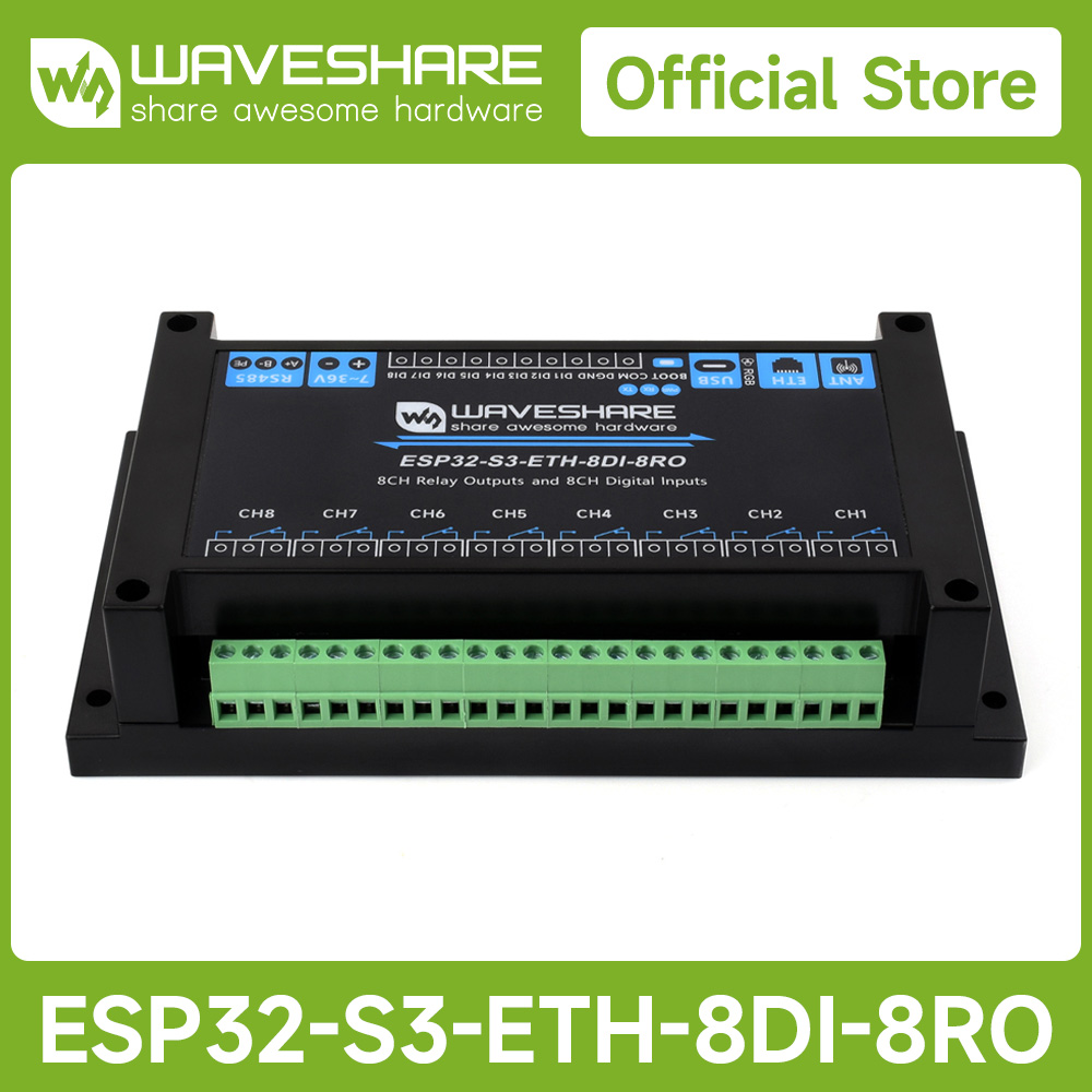 Waveshare Industrial 8-Channel - огляд і ціна Waveshare Esp32