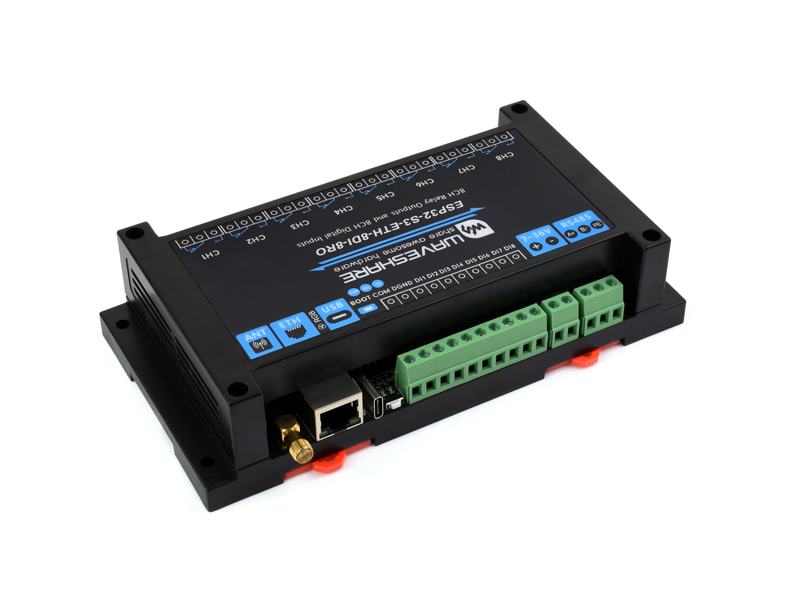 Waveshare Industrial 8-Channel - огляд і ціна Waveshare Esp32