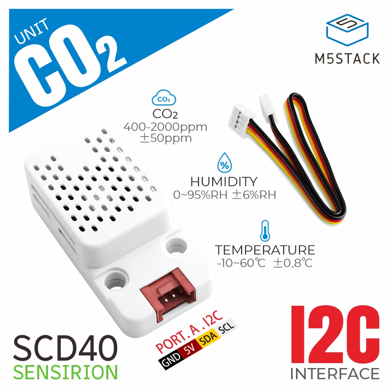 M5Stack CO2 Unit with Temperat - огляд і ціна M5Stack