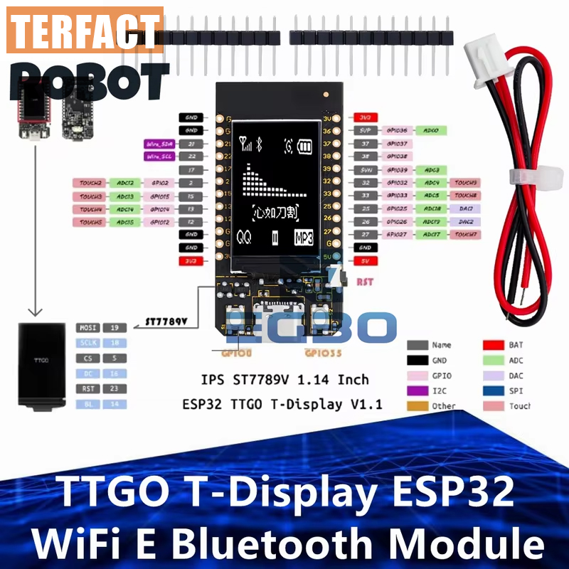 TTGO T-Display ESP32 WiFi and  - огляд і ціна Ttgo Tdisplay