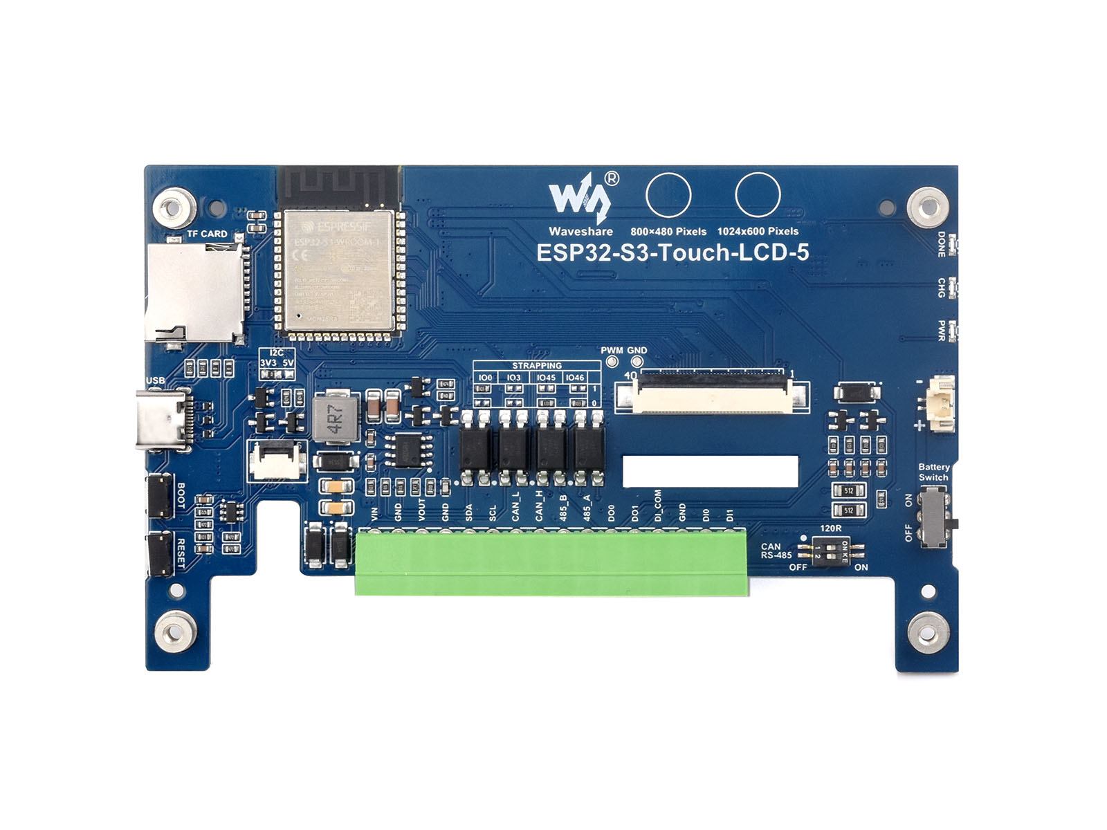 Waveshare ESP32-S3 5inch Capac - огляд і ціна Waveshare Esp32