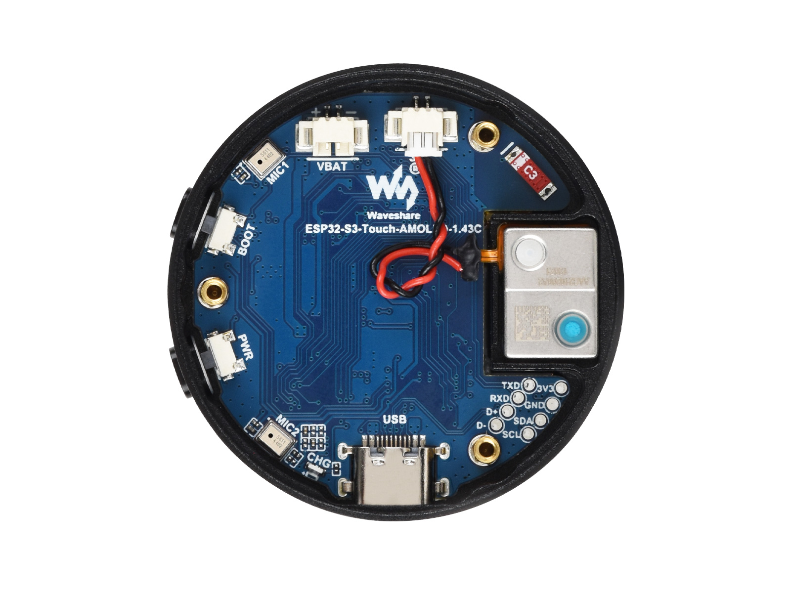 WaveshareESP32-S3 1.43inch AMO - огляд і ціна Waveshare Esp32
