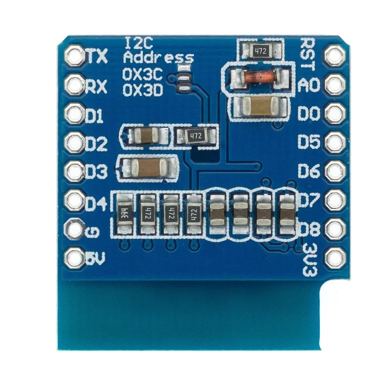 0.66 inch OLED Display Module  - огляд і ціна Wemos D1 Mini