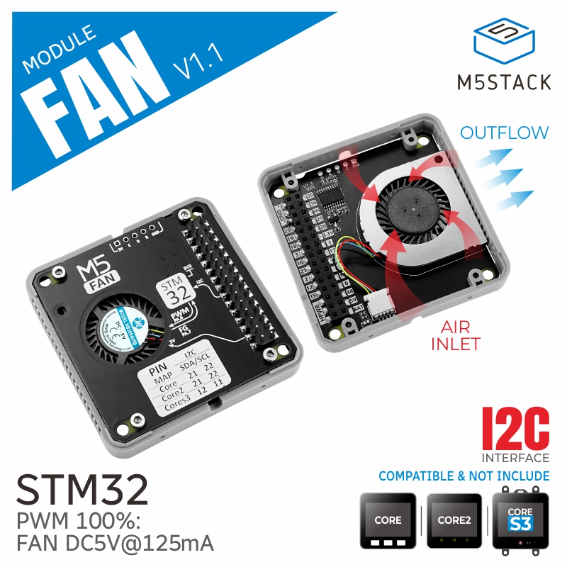 M5Stack Official Fan Module v1 - огляд і ціна M5Stack