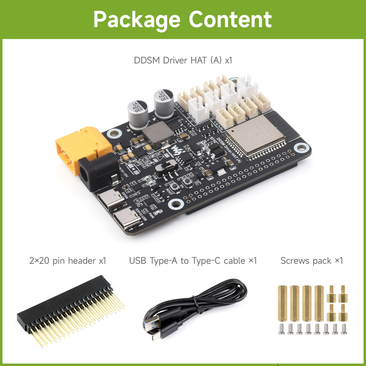 Waveshare Direct Drive Servo M - огляд і ціна Waveshare Esp32